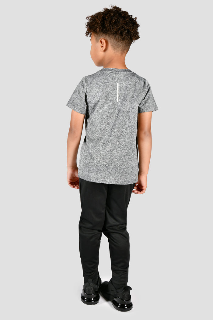 Infants Agility T-Shirt - Black/Grey Marl