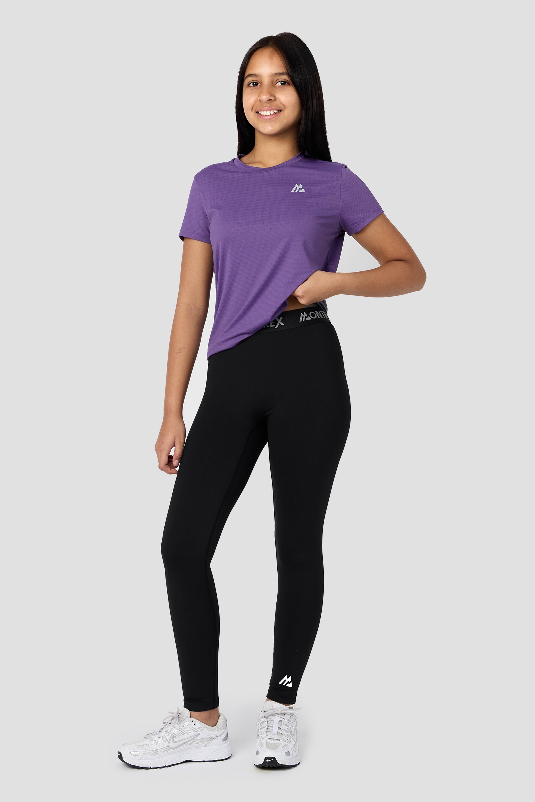 Girls Icon Full Length Legging - Black