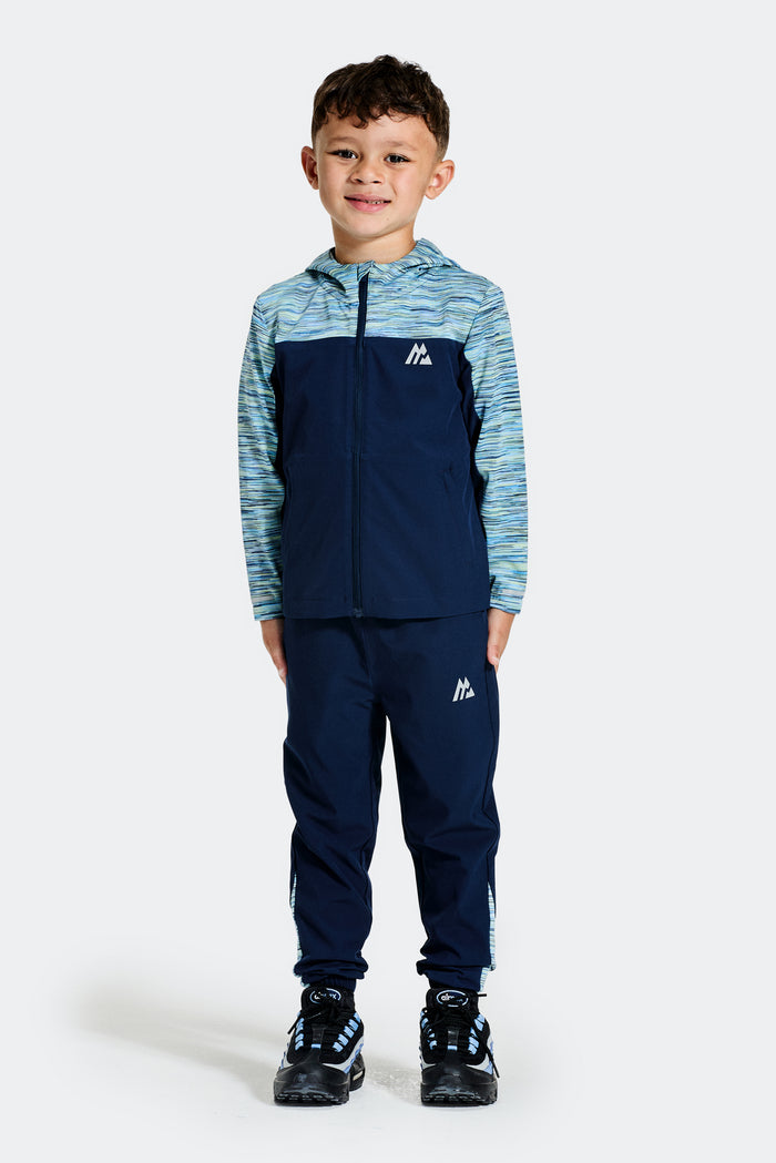 Infant Boys Trail Windbreaker/Pant Set - Navy/Blue/Citrus