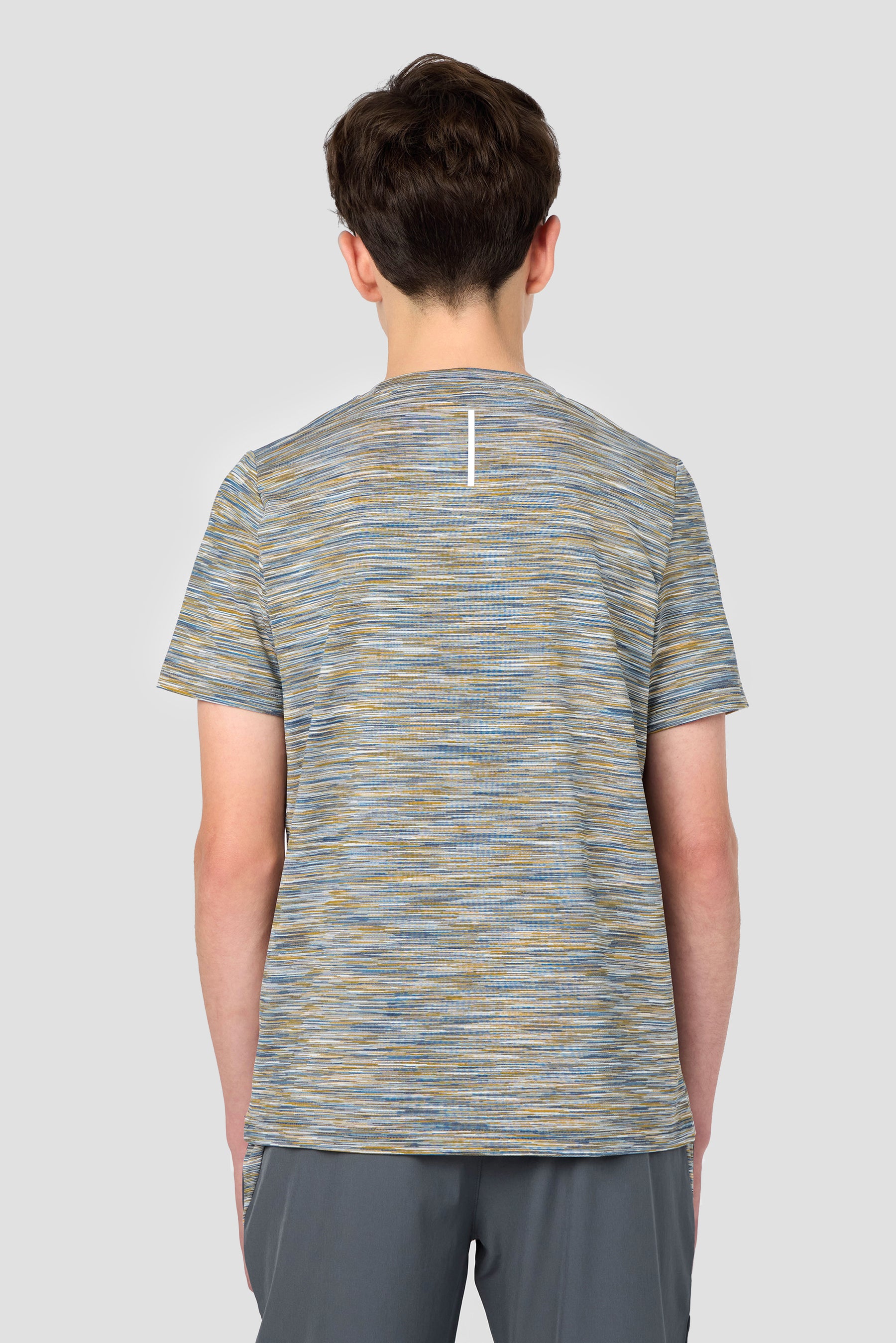 Boys Trail T-Shirt - Grey/Blue/Orange