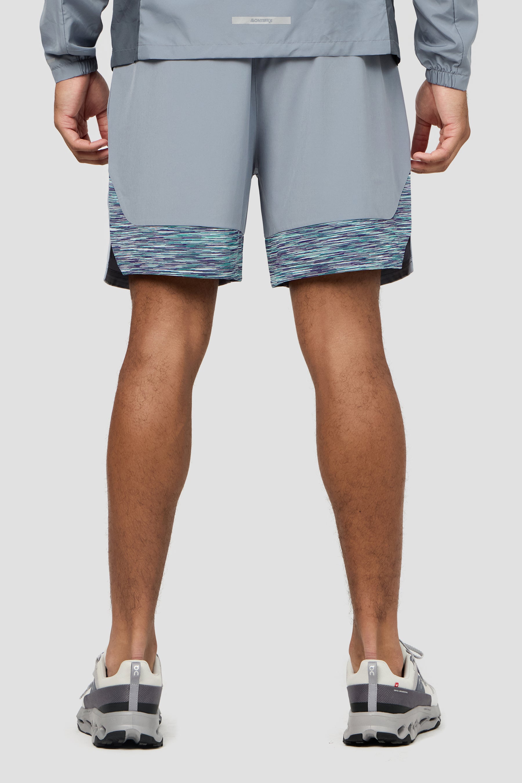Trail Panel Short - Grey/Green/Purple
