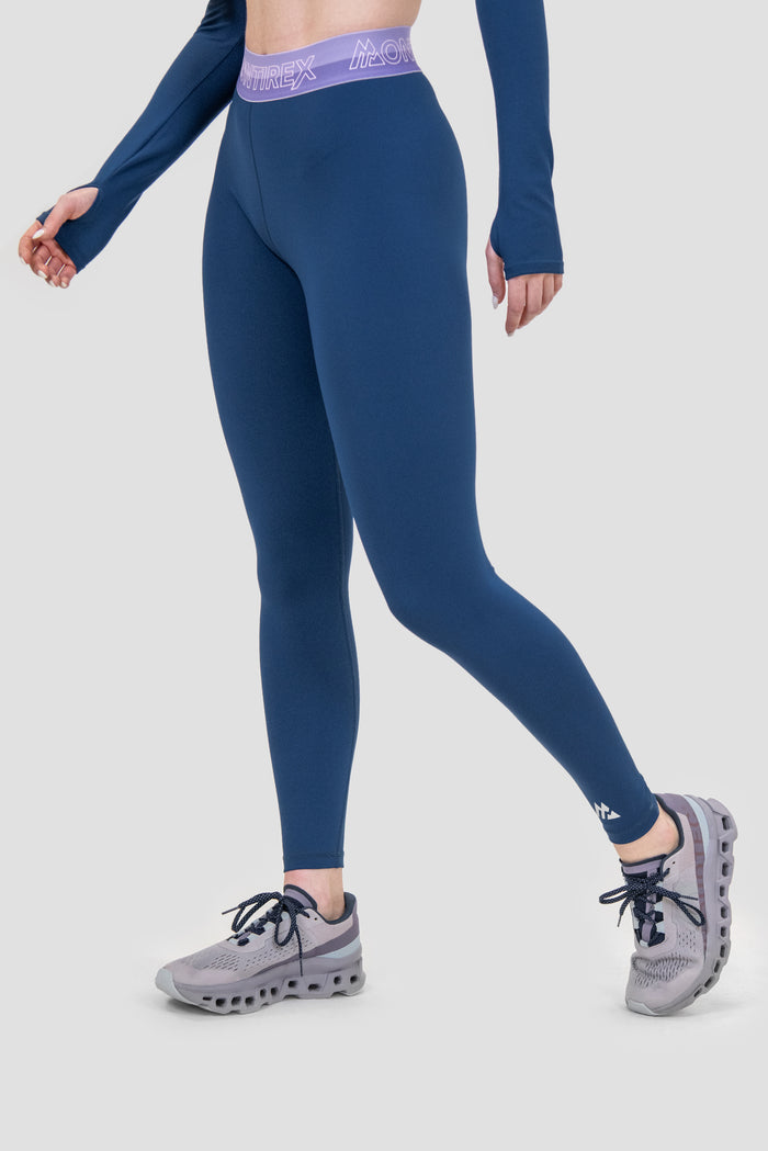 Women's Icon Contrast Legging - Agency/Occitania/Lavandula