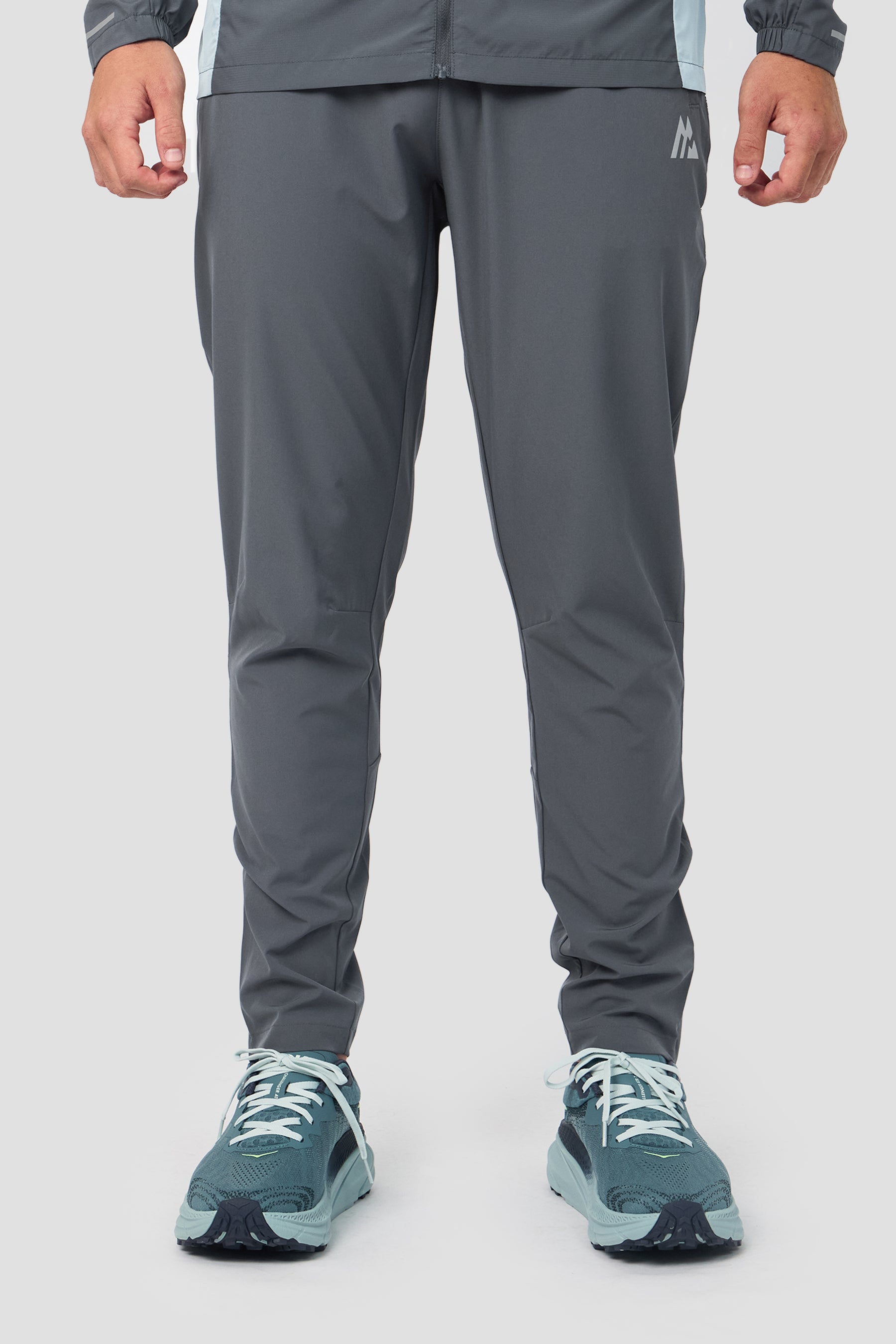 Trail Panel Running Pant - Grey/Blue/Navy