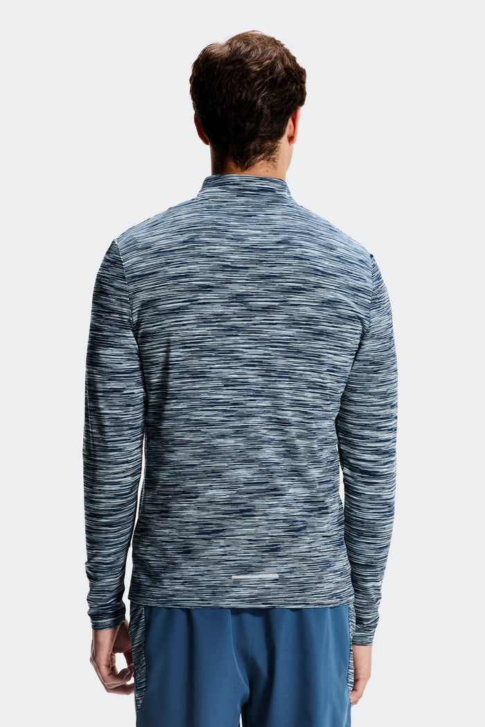 Trail 1/4 Zip - Naval/Midnight Blue/Summer Mist