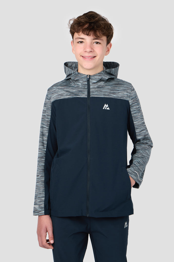 Boys Trail Windbreaker - Navy/Blue/Grey