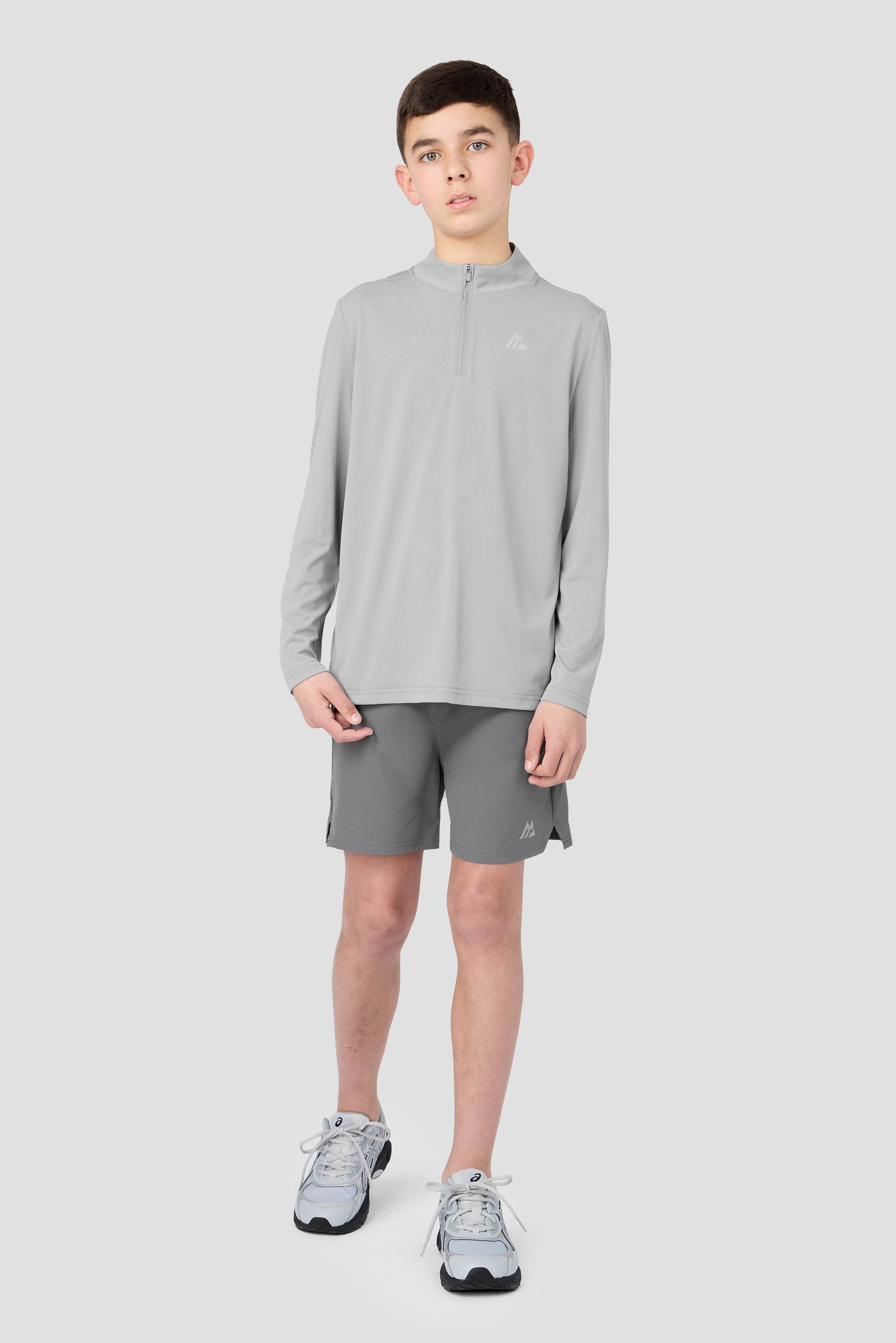Boys Delta 1/4 Zip - Platinum Grey