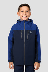 Boys Derecho Waterproof Jacket - Midnight Blue/Marine Blue