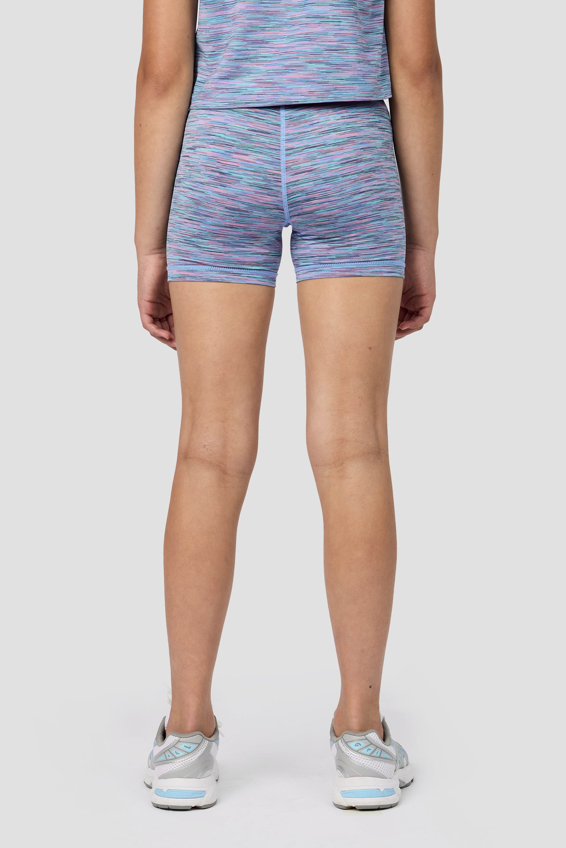 Girls Trail Icon Cycling Short - Blue/Lilac Multi