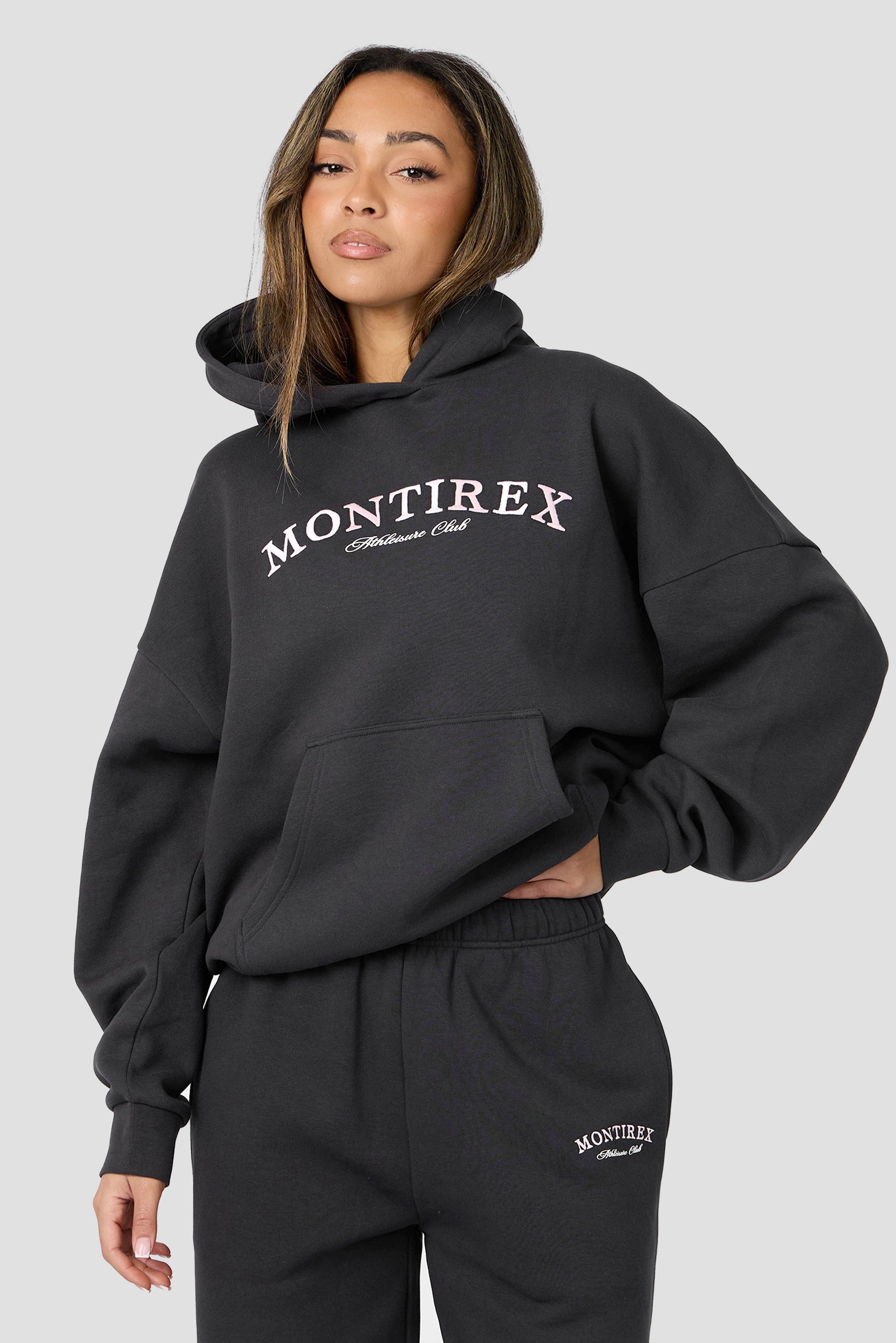 Athleisure Club Hood - Washed Black