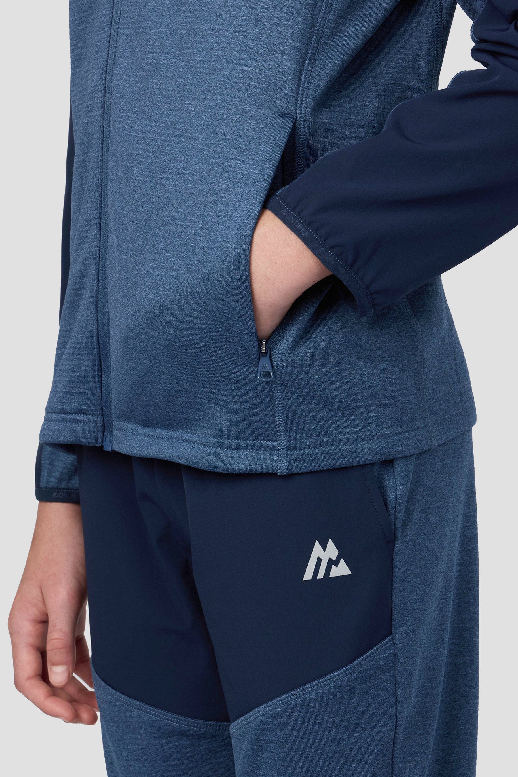 VALEN HOOD - ENSIGN BLUE MARL/BLACK IRIS