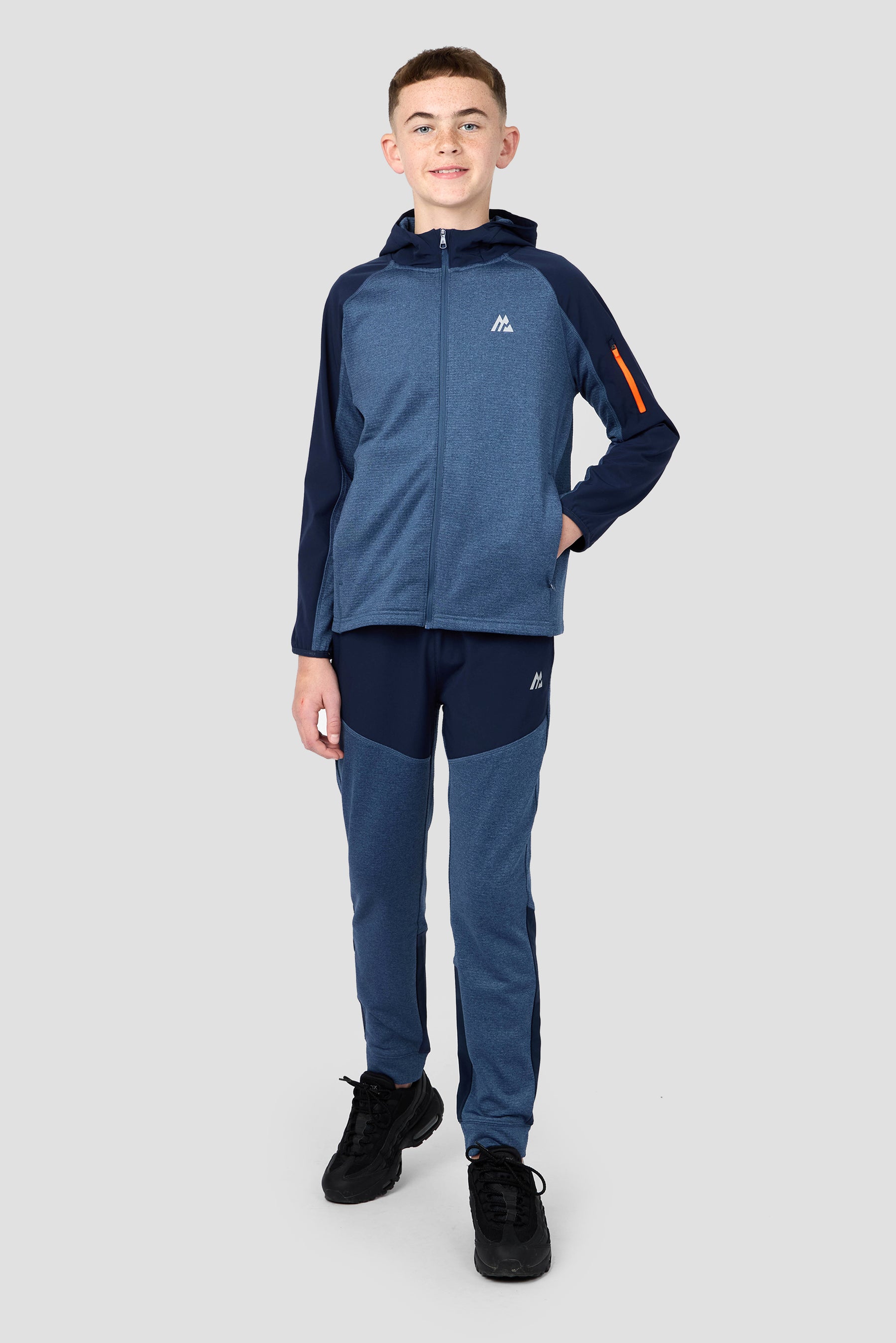 VALEN HOOD - ENSIGN BLUE MARL/BLACK IRIS