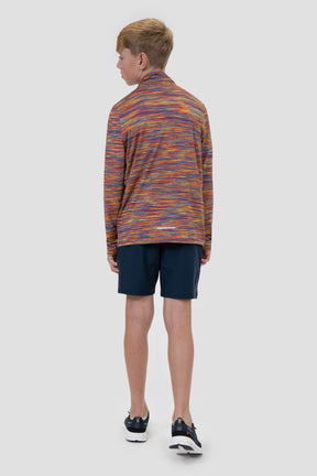 Junior Trail 1/4 Zip - Orange/Yellow/Blue