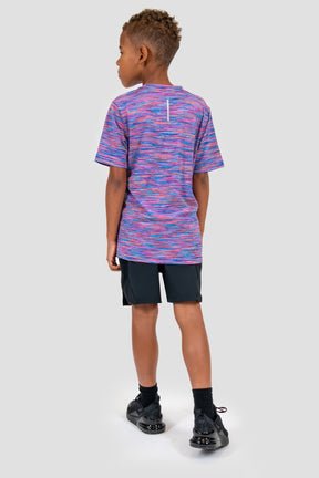 Junior Trail T-Shirt - Blue/Pink/Orange