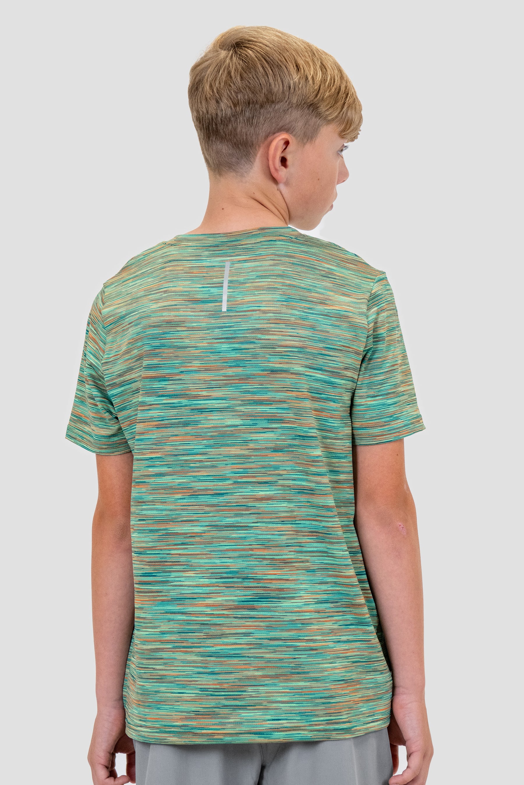 Junior Trail T-Shirt - Green/Orange