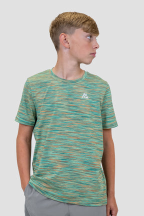 Junior Trail T-Shirt - Green/Orange