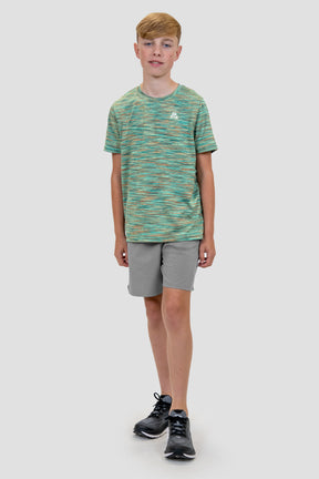 Junior Trail T-Shirt - Green/Orange