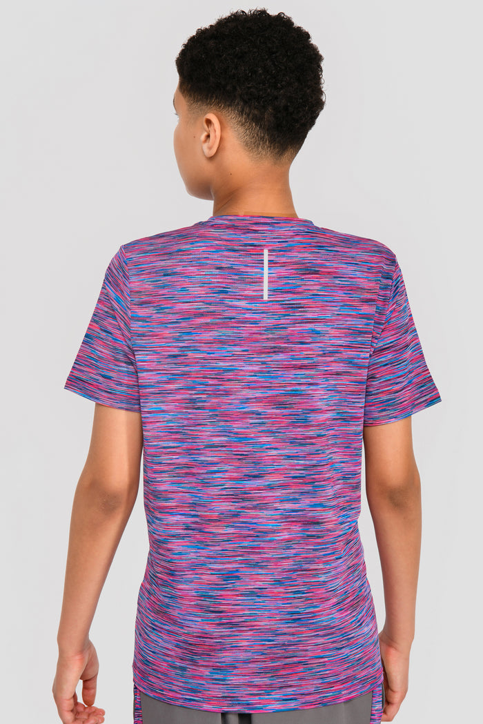 Junior Trail 2.0 T-Shirt - Navy/Blue/Pink