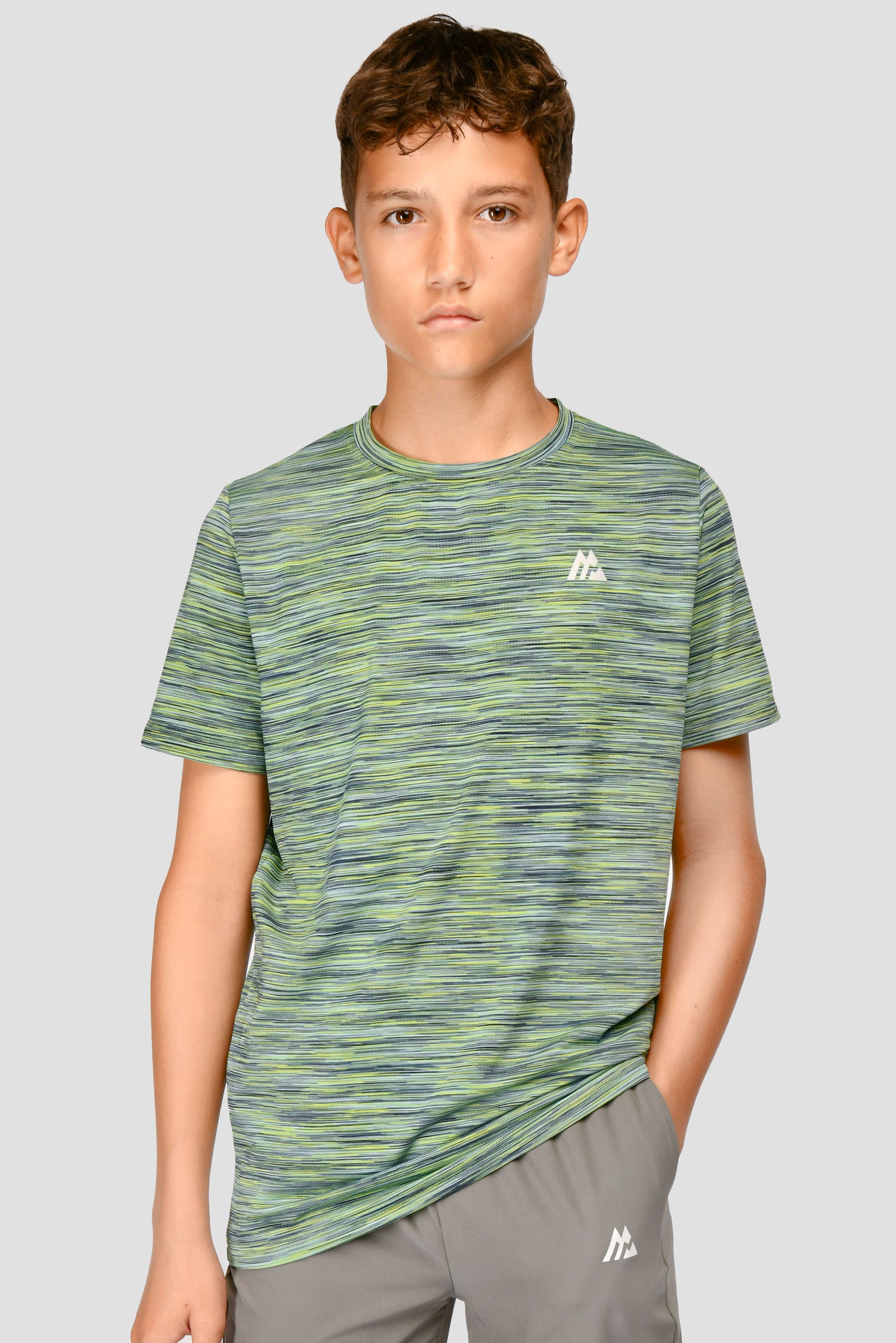 Junior Trail 2.0 T-Shirt - Lime Green/Capri Multi