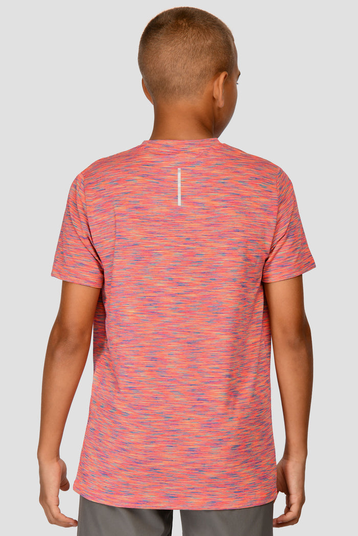 Junior Trail 2.0 T-Shirt - Neon Pink/Orange/Blue Multi