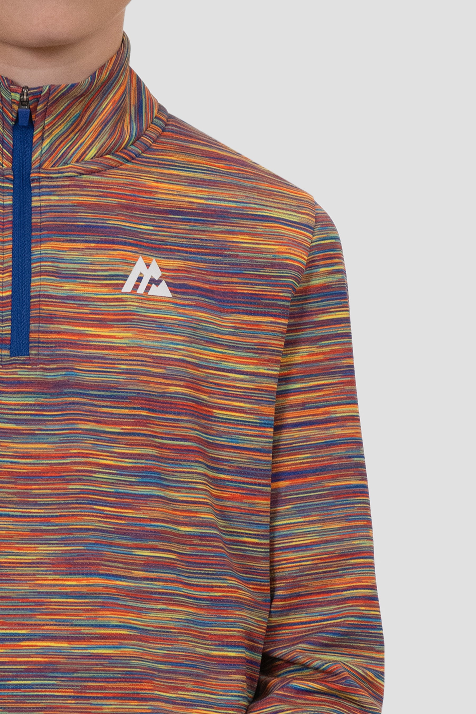 Junior Trail 1/4 Zip - Orange/Yellow/Blue