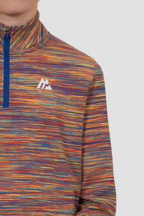 Junior Trail 1/4 Zip - Orange/Yellow/Blue