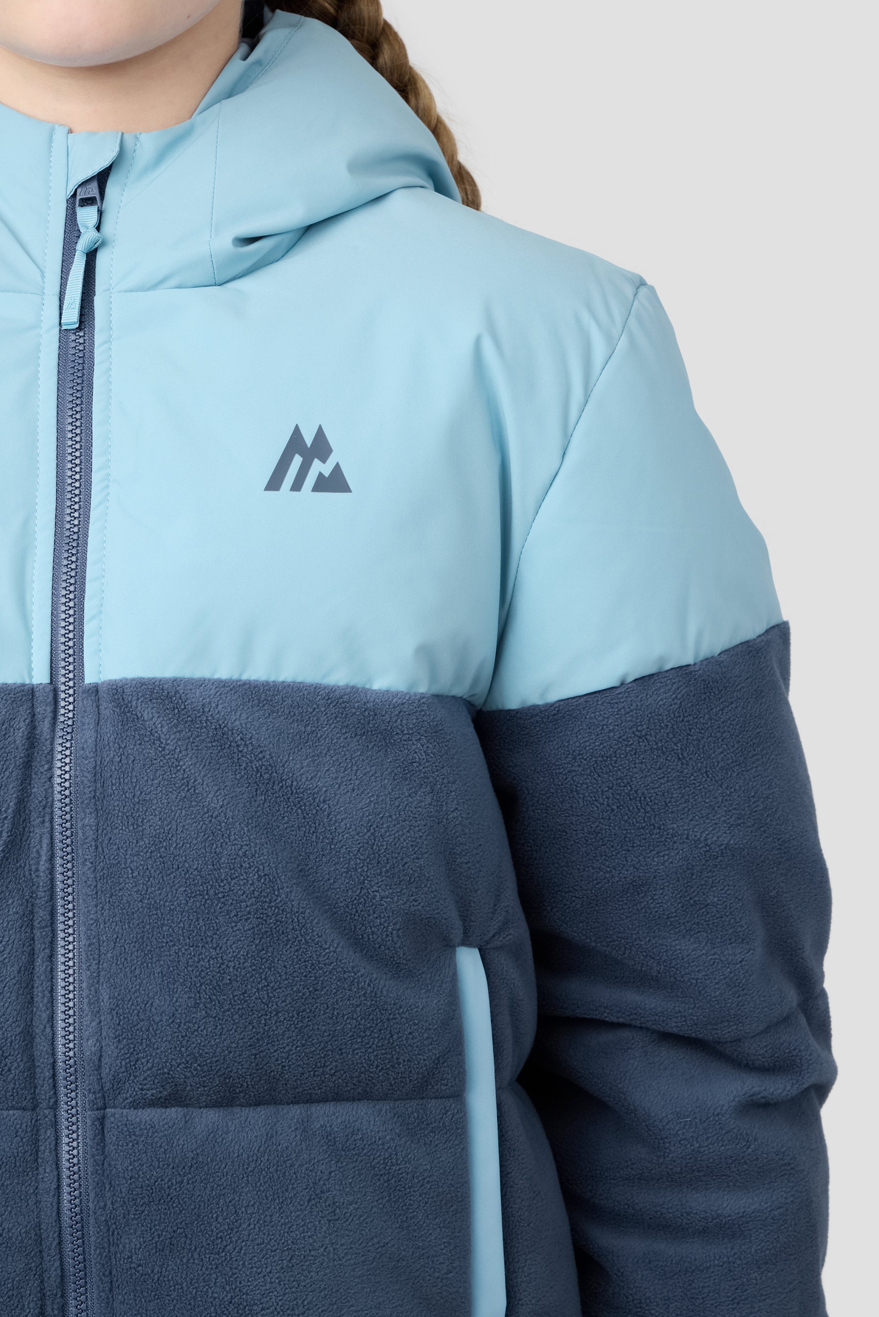 Girls Snowbird Jacket - Fresh Water/Greyed Indigo