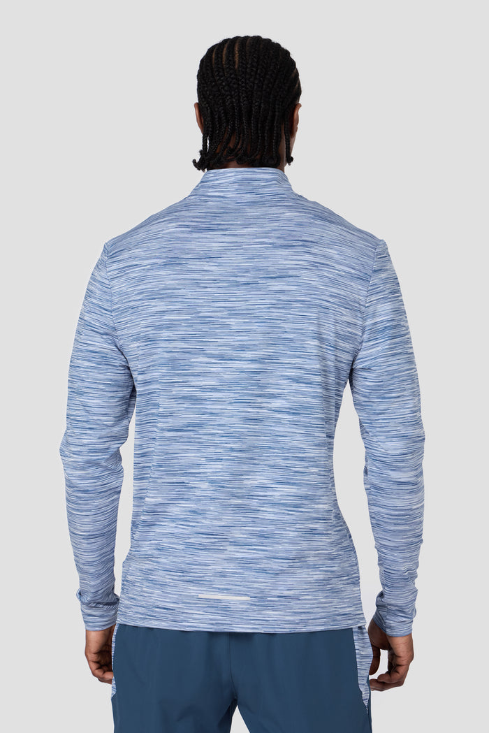 Trail 1/4 Zip - Light Blue Multi