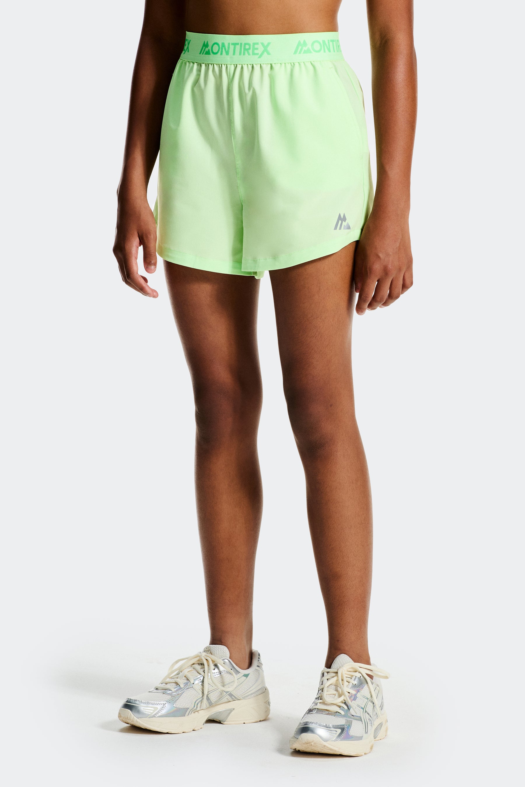 Girls Icon Woven Short - Matcha Green