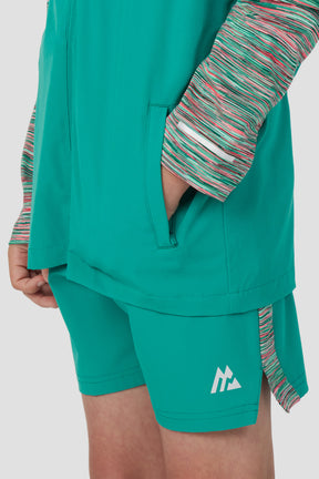 Boys Trail Windbreaker - Teal/Pink/White