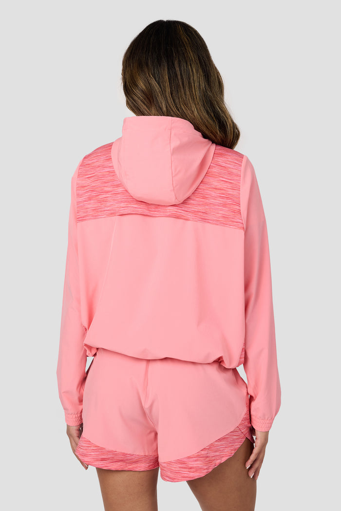 Women's Trail Windbreaker - Pink/Orange Multi