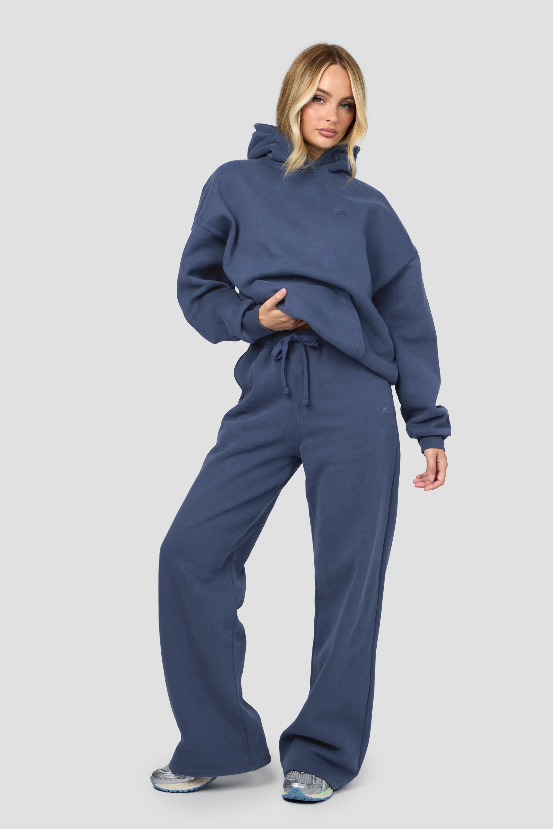 Form Fleece Hood - Greyed Indigo