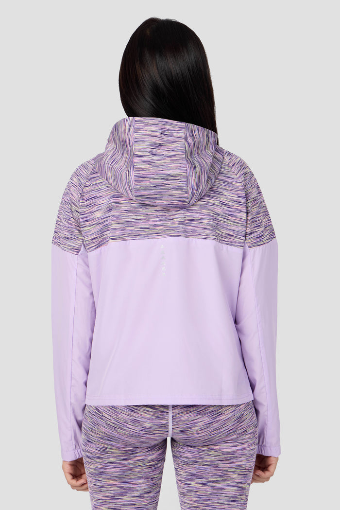 Girls Trail Windbreaker - Purple/Citrus