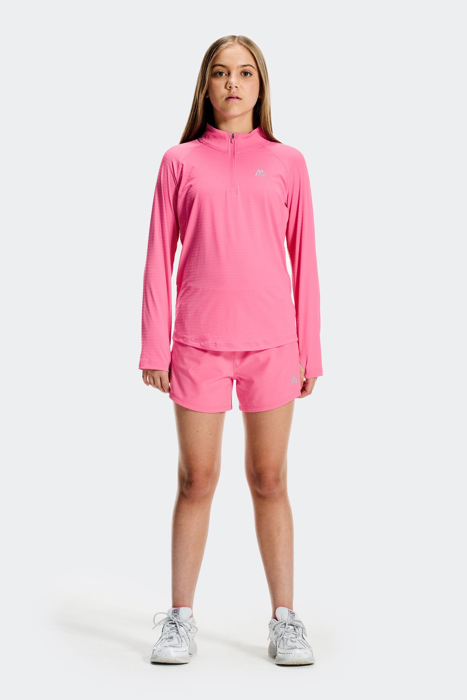 Girls Energy 1/4 Zip - Peony Pink