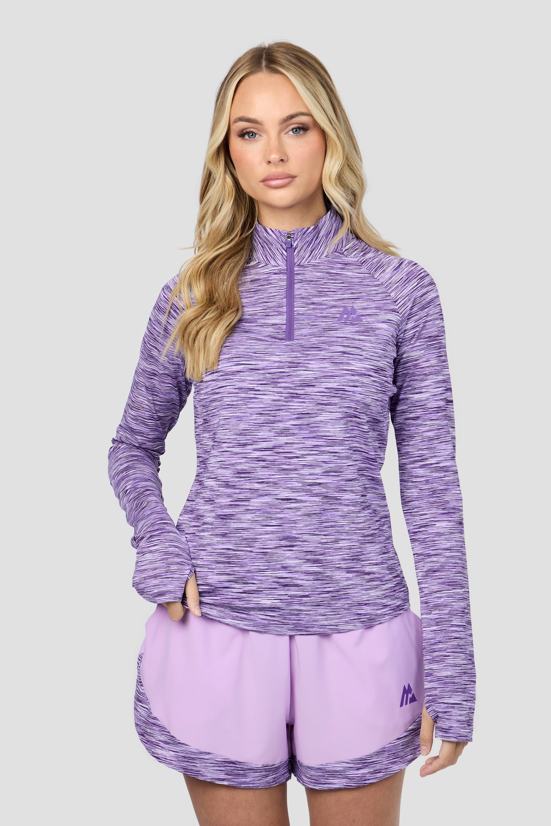 Women's Trail 1/4 Zip - Purple/Lilac Multi
