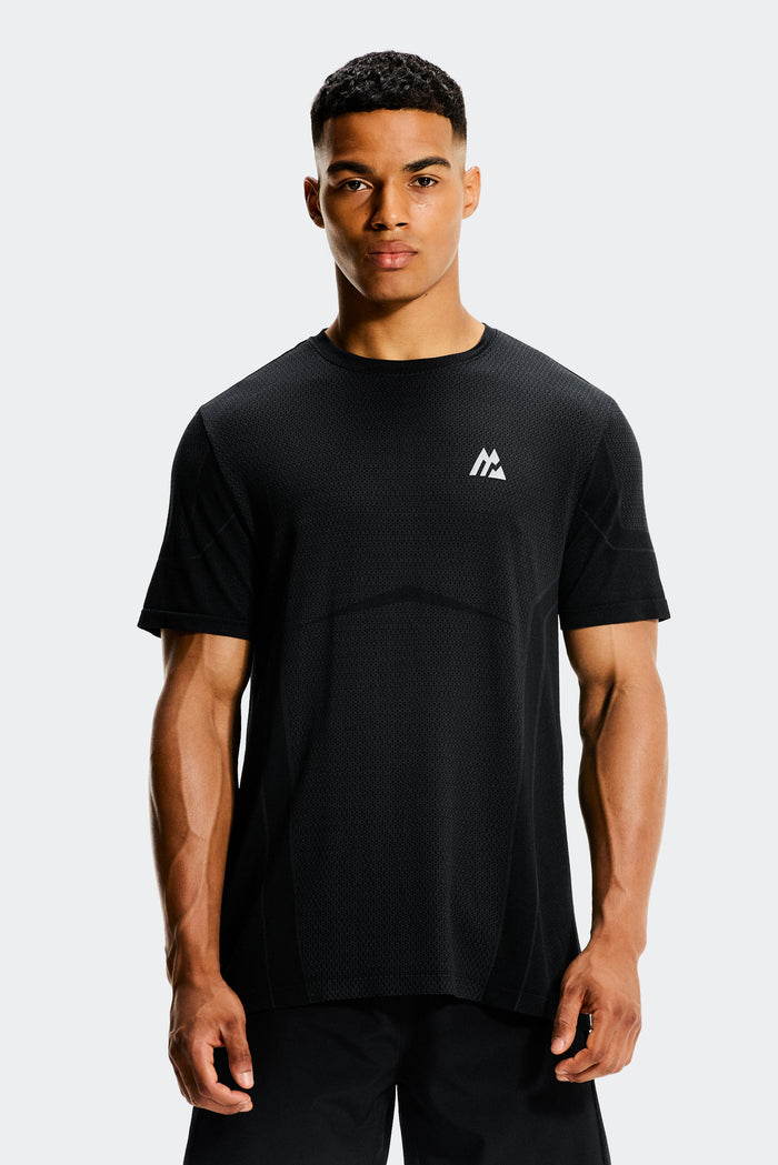 Pulse Seamless T-Shirt - Black/Asphalt