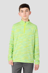 Boys Trail 1/4 Zip - Yellow/Blue/White