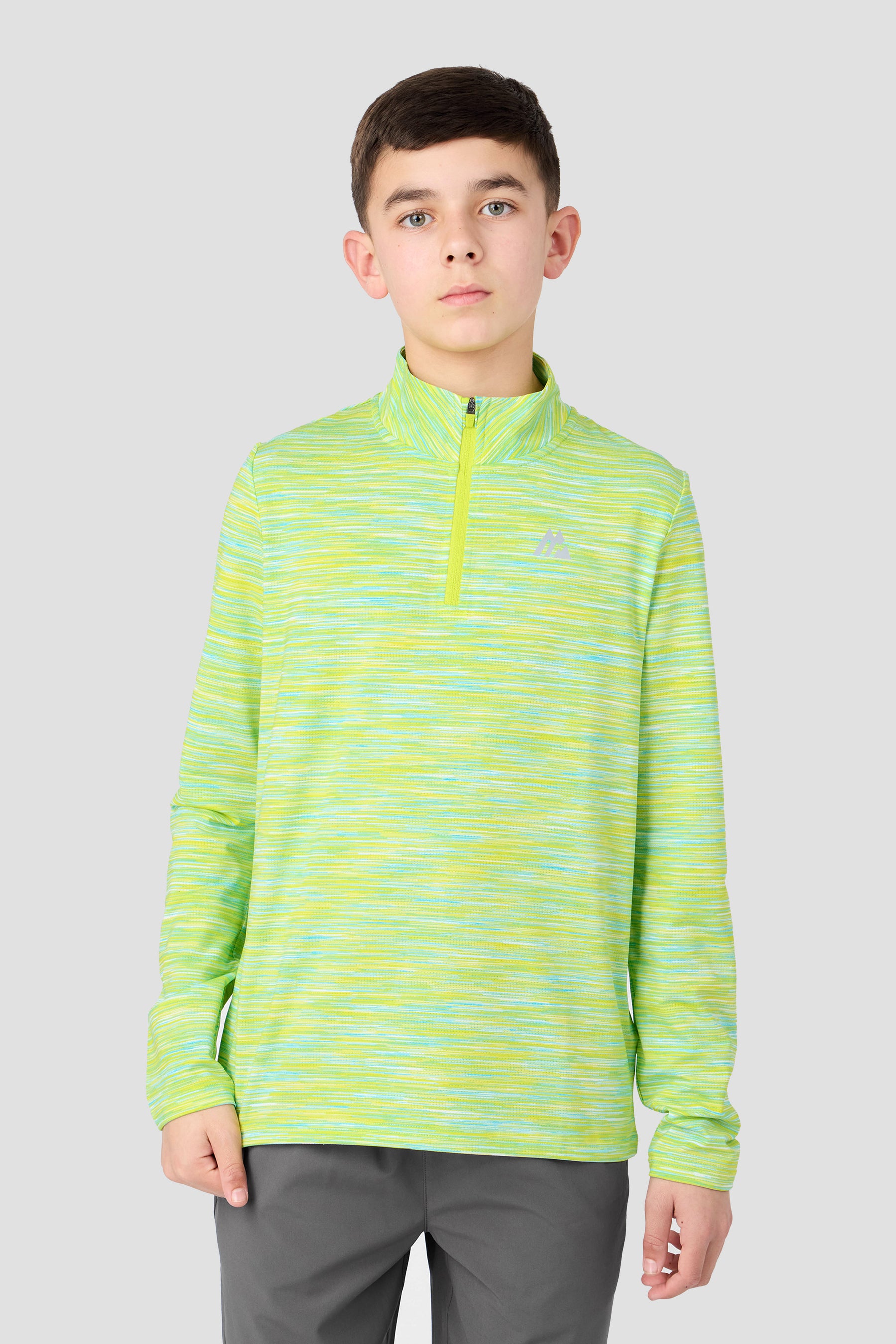 Boys Trail 1/4 Zip - Yellow/Blue/White