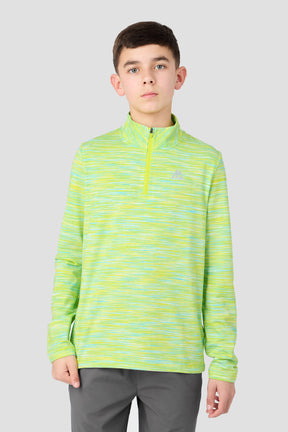 Boys Trail 1/4 Zip - Yellow/Blue/White