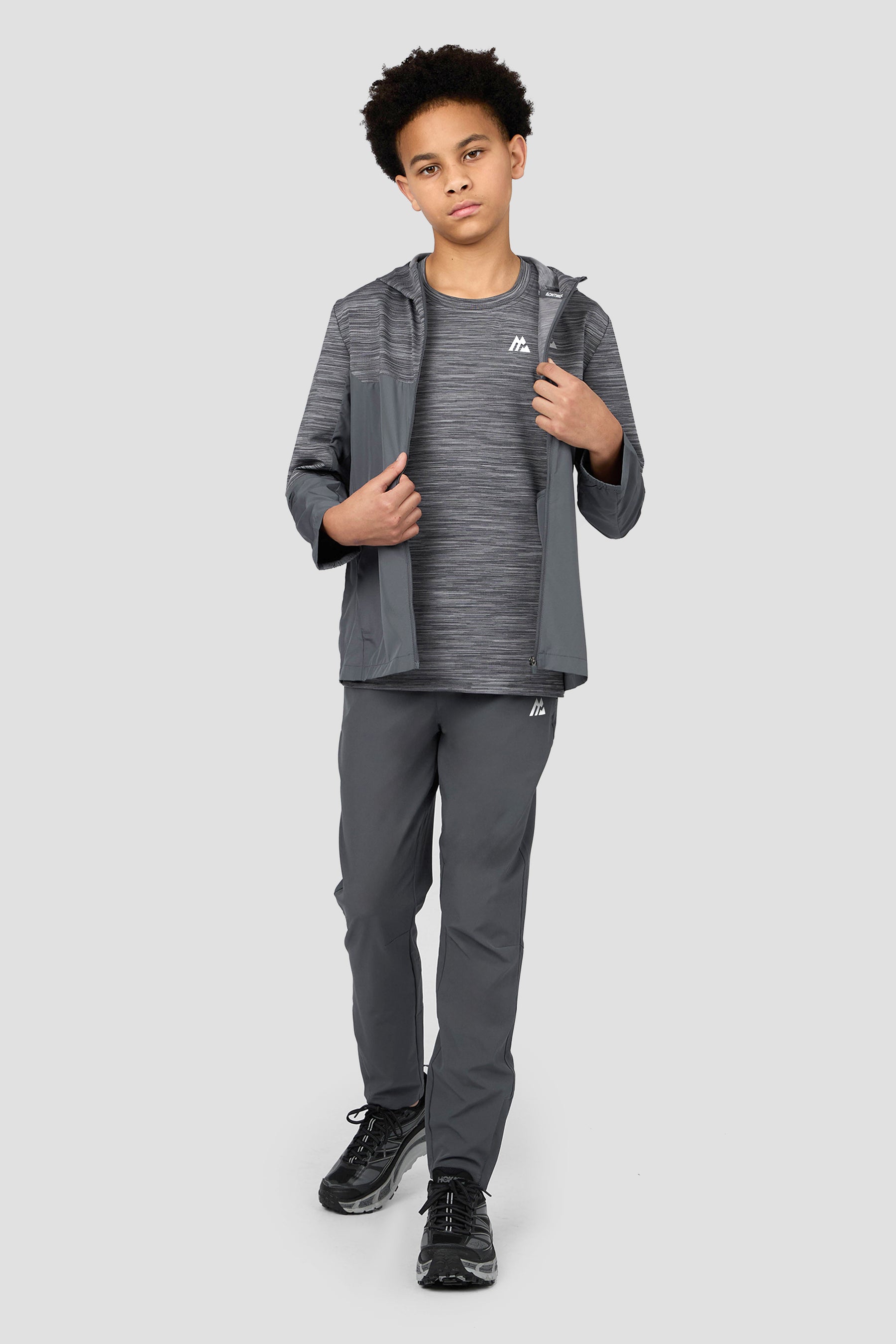 Boys Trail 2.0 Windbreaker - Slate Grey Multi