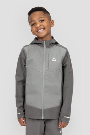 Boys Kodiak Windshell - Cement Grey/Platinum Grey