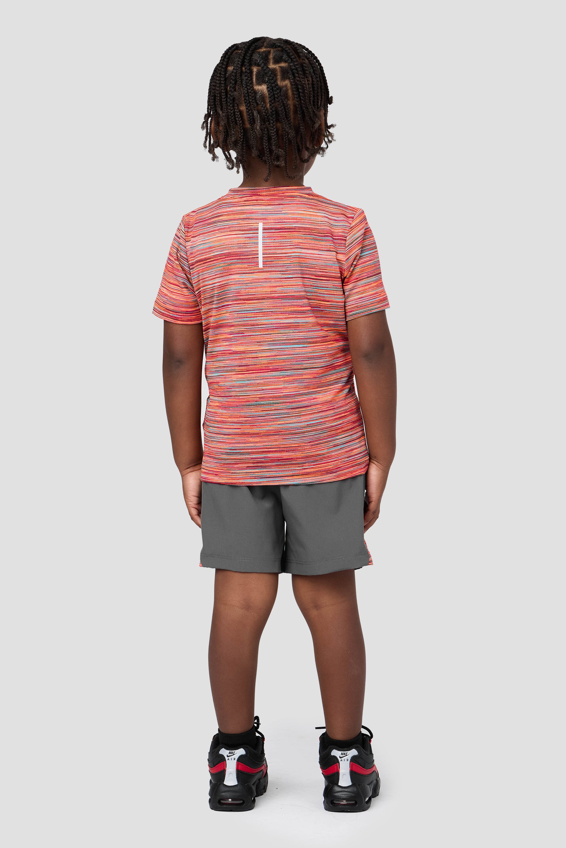 Infant Boy's Trail T-Shirt/Short Set - Orange/Sky/Cherry/Grey