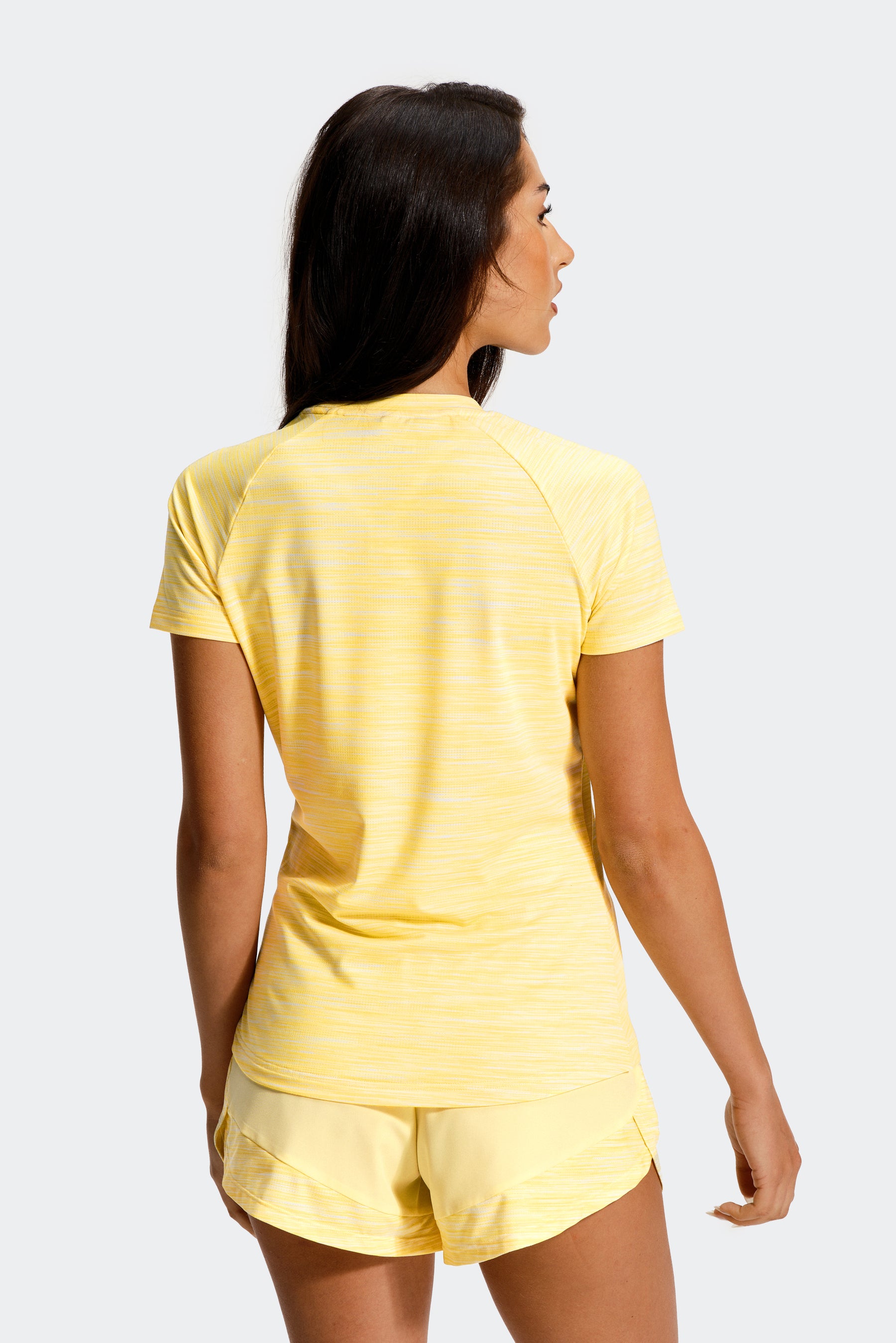 Women's Trail T-Shirt - Lemon/White