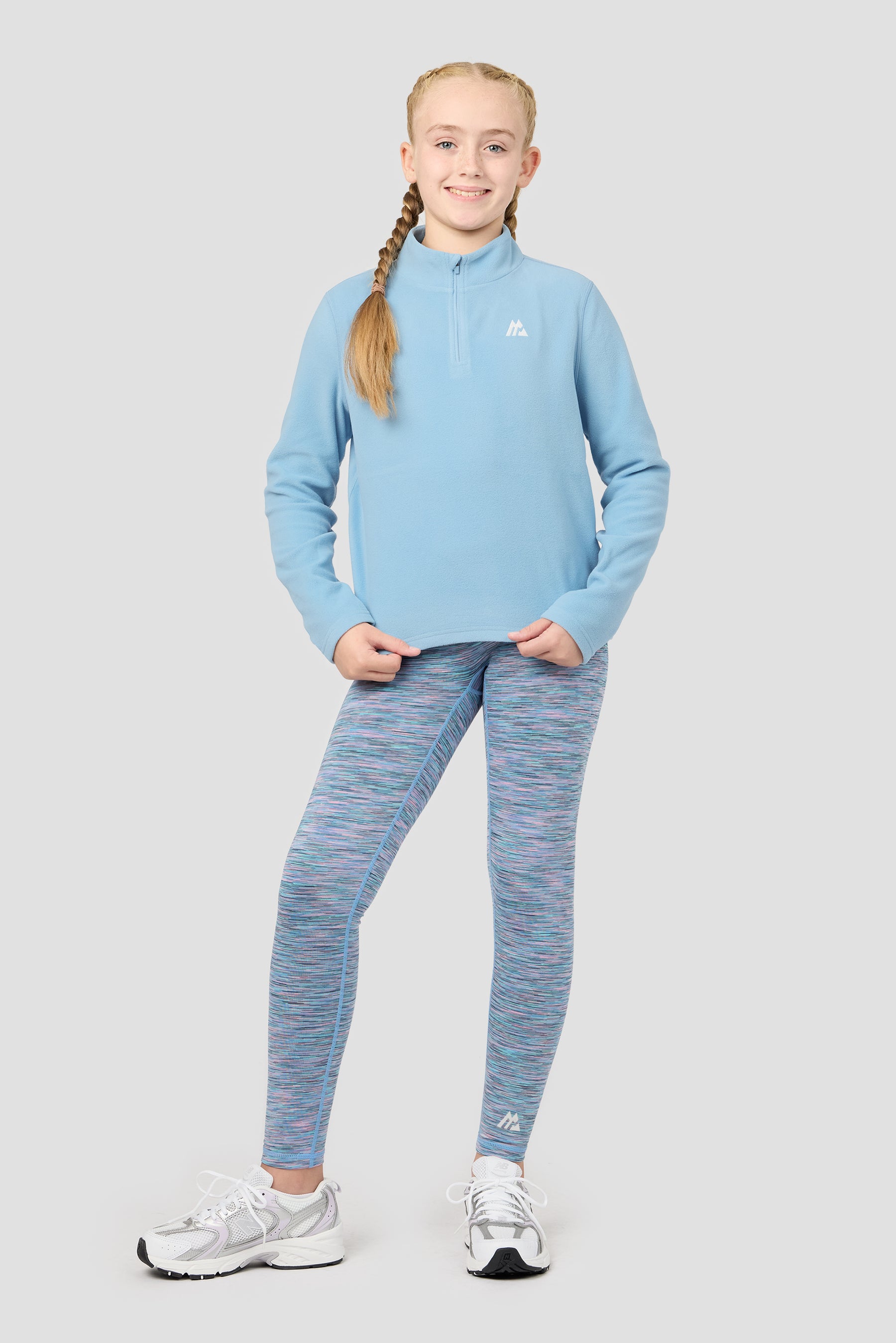 Girls Everest Oversized 1/4 Zip Fleece - Fresh Water