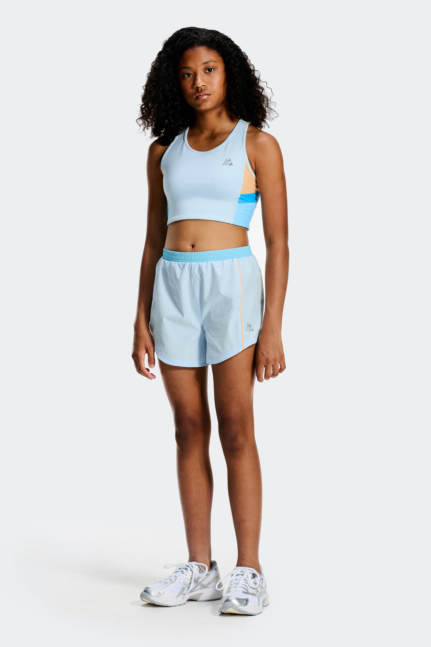 Girls Lumina Short - Misty Blue/Seashell Blue/Apricot Blush