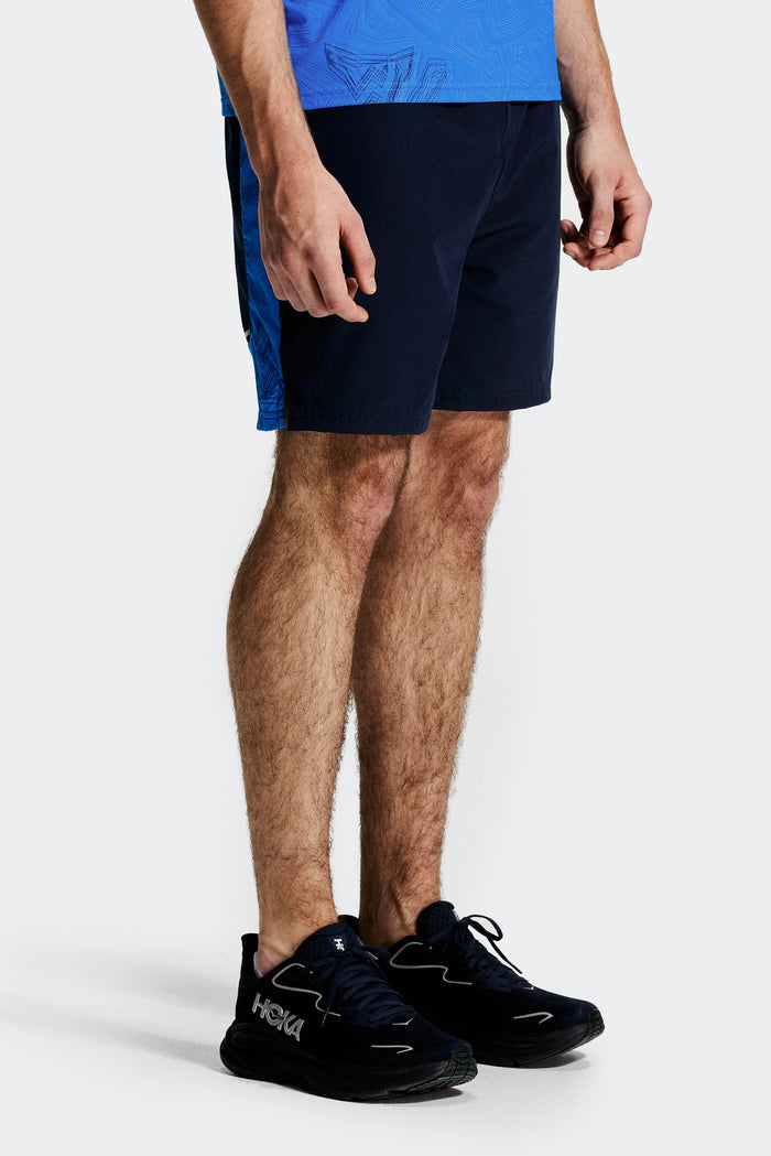 Geo M Print Short - Midnight Blue/Celestial Blue