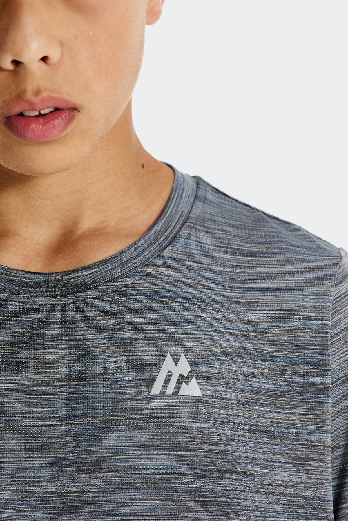 Boys Trail 2.0 T-Shirt - Grey/Blue Multi