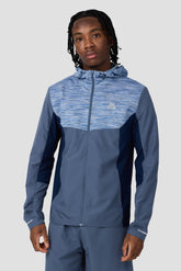 Trail Windbreaker - Indigo/Light Blue Multi