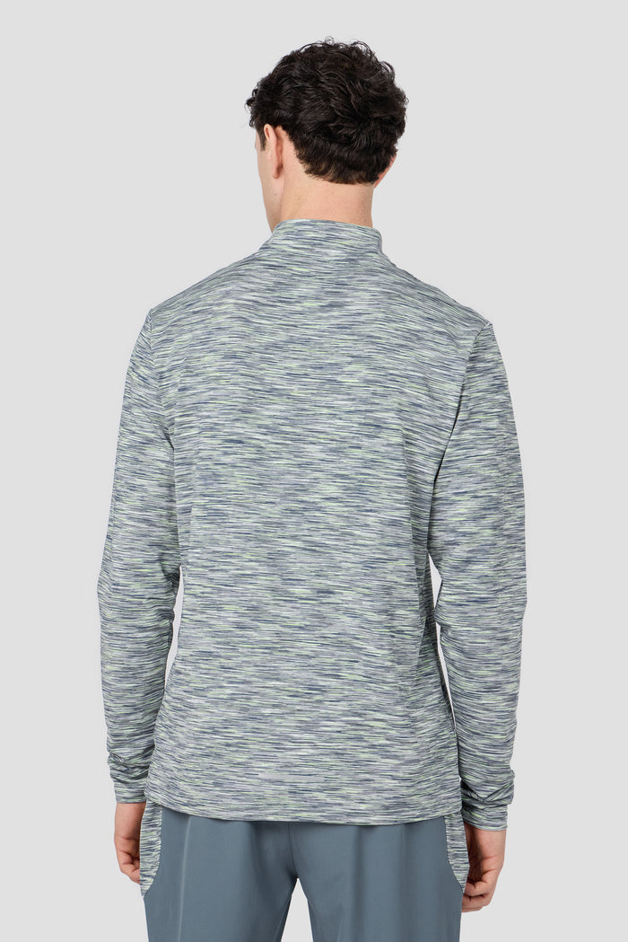 Trail 1/4 Zip  - Grey/Green/White