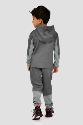 Infants Latitude Hood Jogger Set - Cement Grey/Platinum Grey