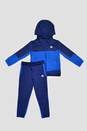 Infants Latitude Hood Jogger Set - Marine Blue/Neon Blue